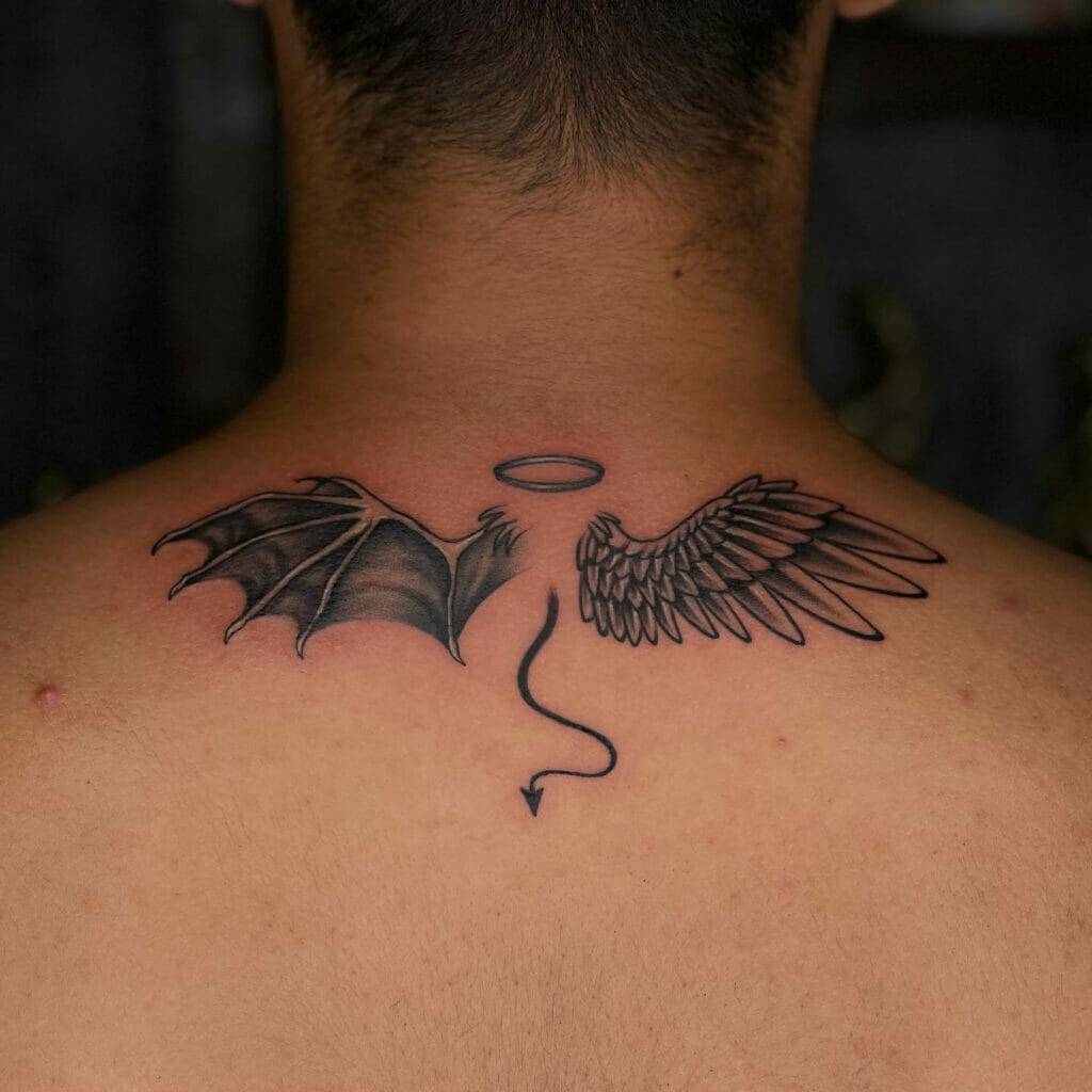 Tip 95+ about devil wings tattoo latest .vn