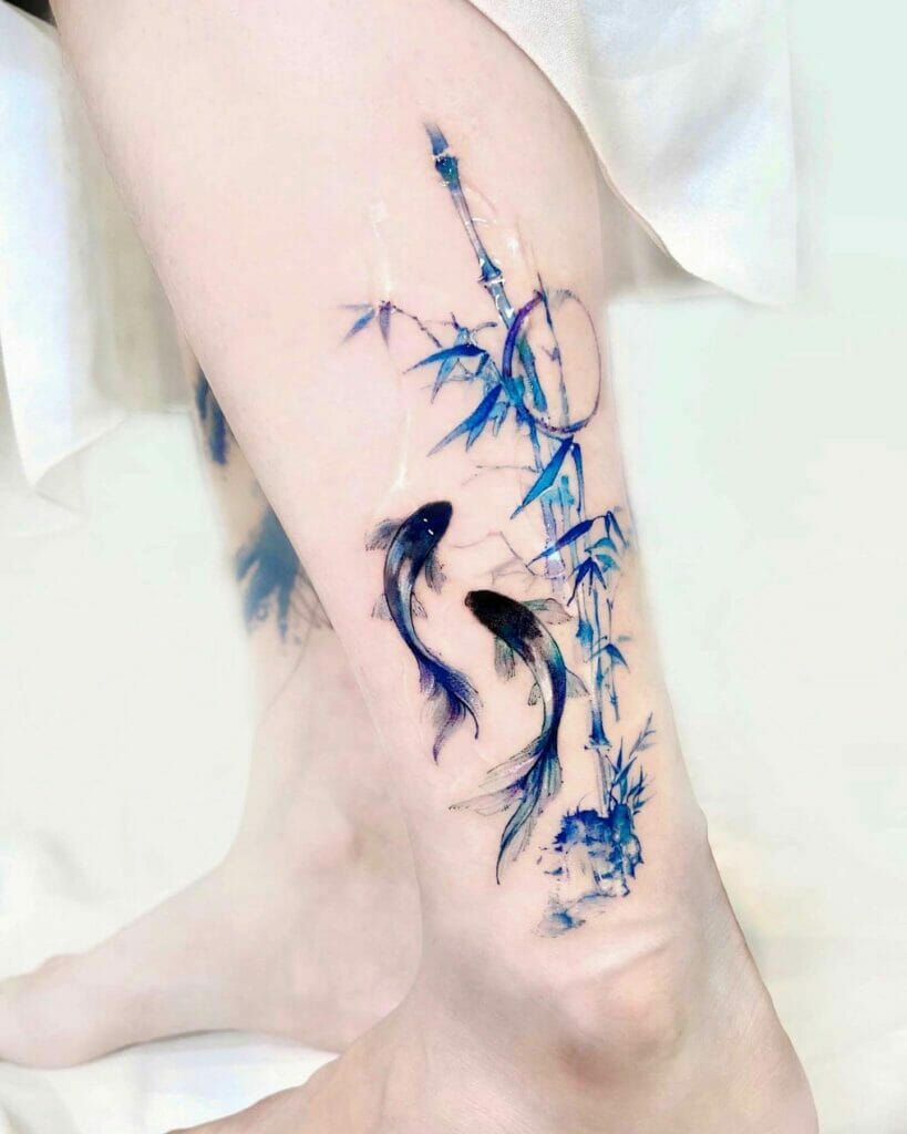 Diving In Blue Tattoo