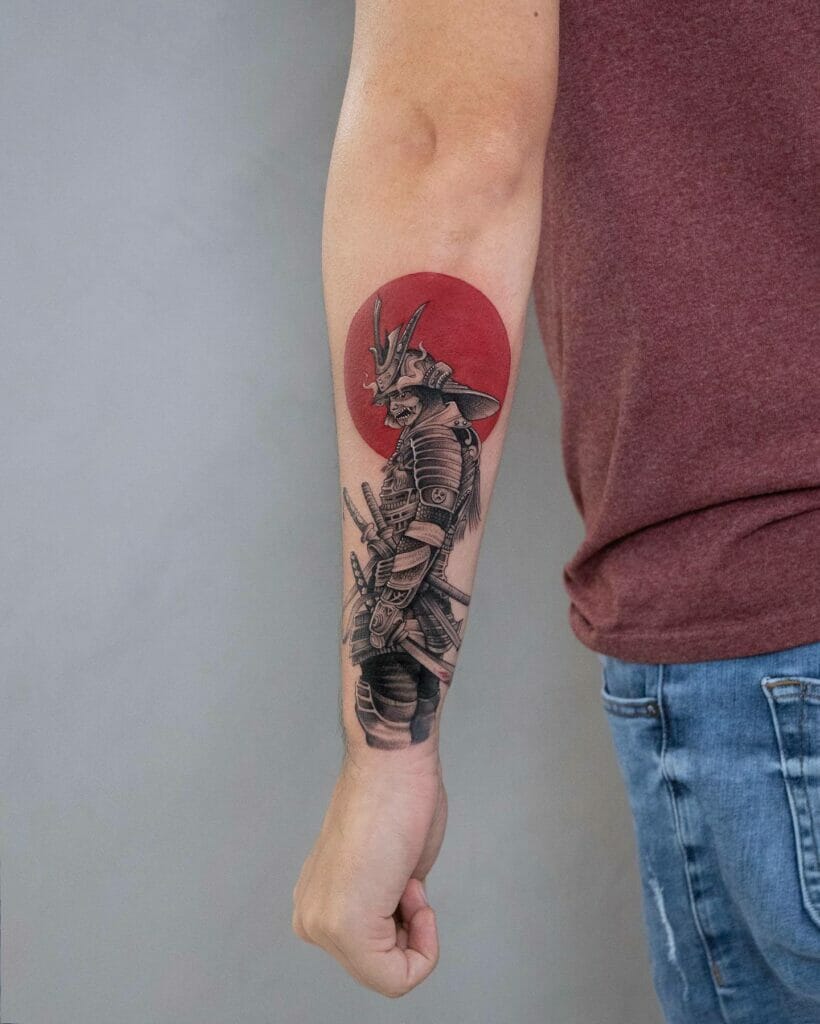 Samurai Forearm Tattoos