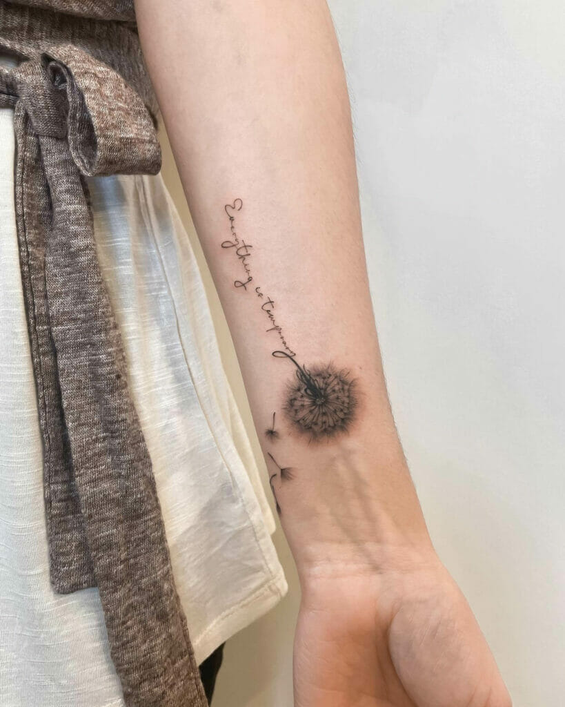 Delicate Inner Forearm Script Tattoo Lettering