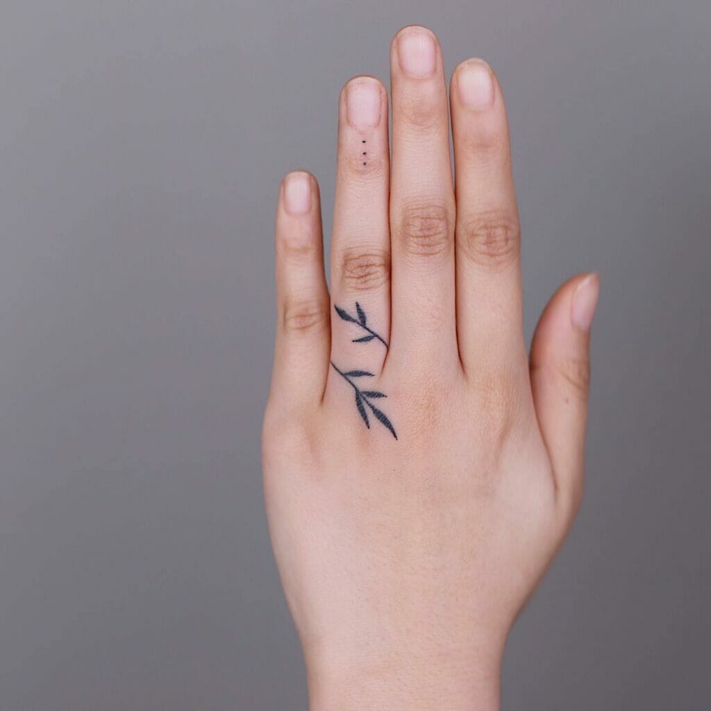 Bold Small Nature-Themed Finger Tattoo Ideas