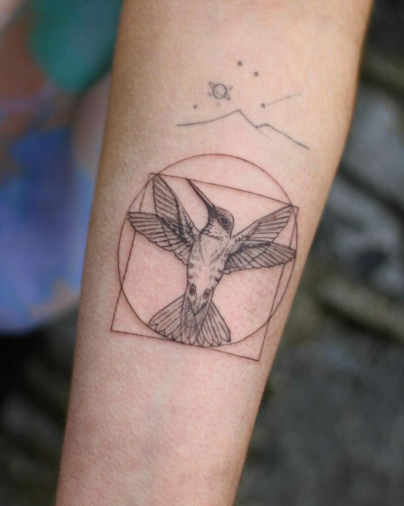 Da Vinci's Hummingbird Tattoo