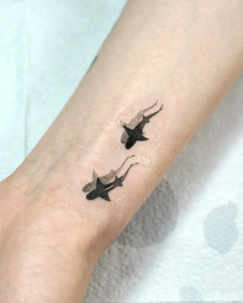 Minimalist Small Shark Tattoos