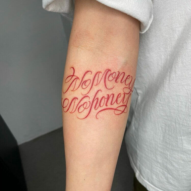 Fun Lettered Tattoos