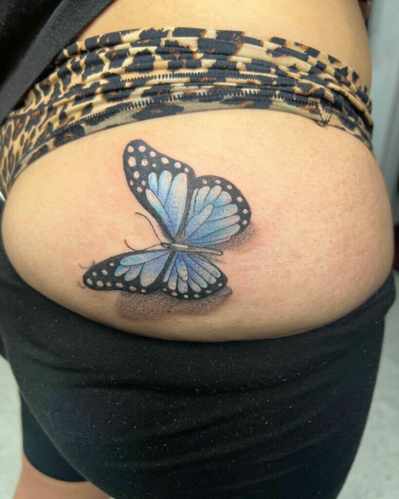 Feminine Design Butterfly Tattoo