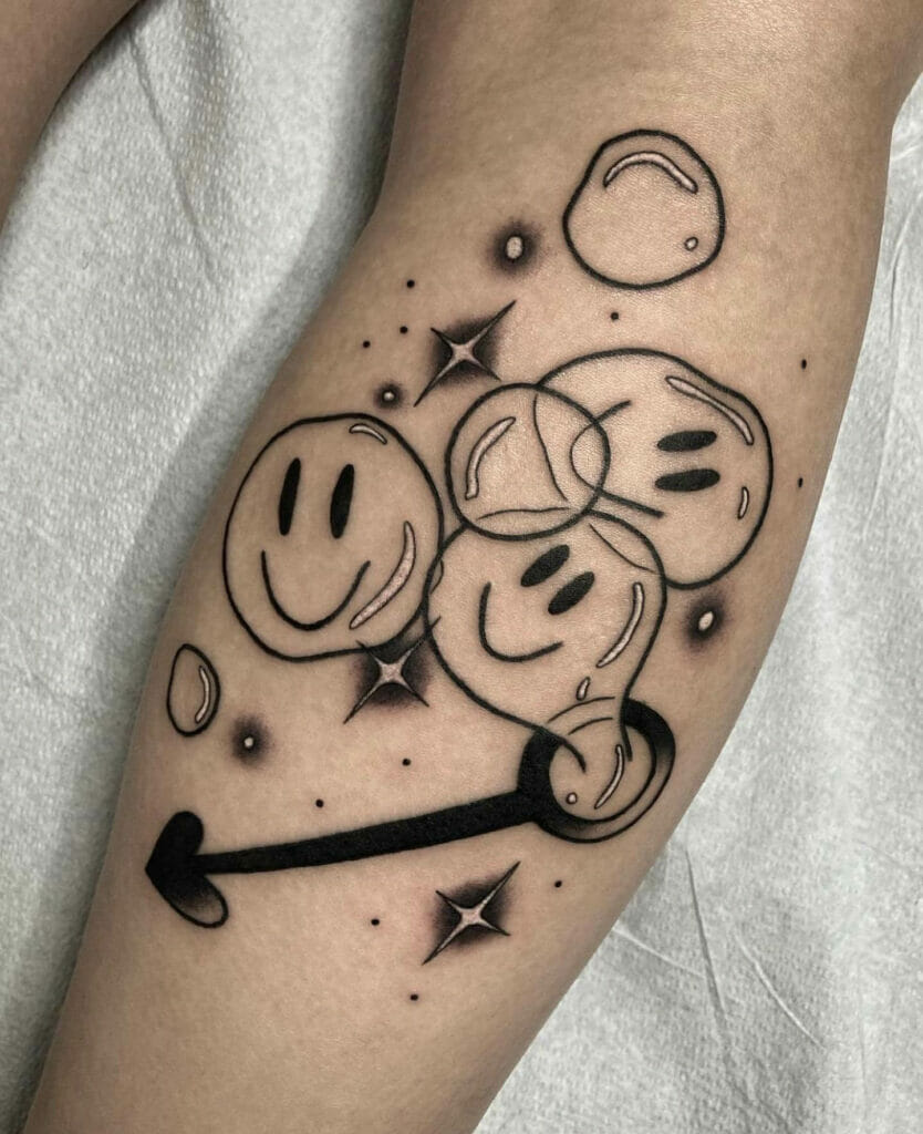 Happy Bubble Tattoo