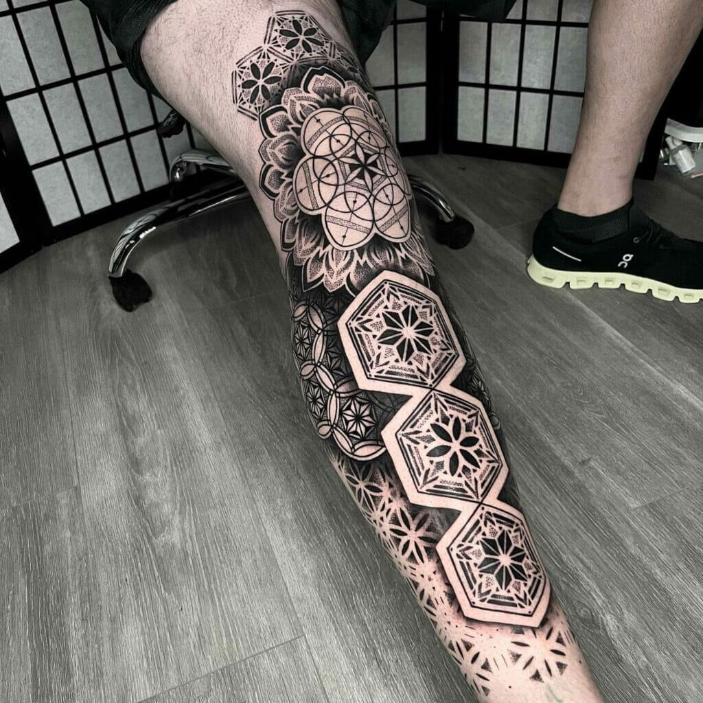 Patchwork Mixed Style Tattoo Sleeve
