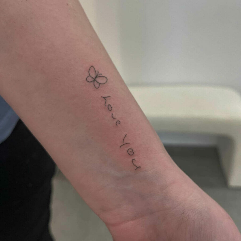 Loved One's Tattoo Handwriting
