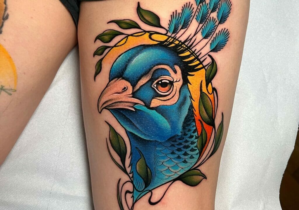 Peacock - Tattoo Design Ideas - BlackInk AI