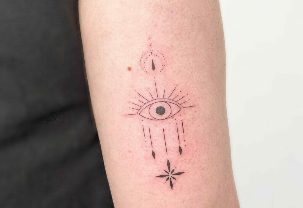 Evil Eye Temporary Tattoo