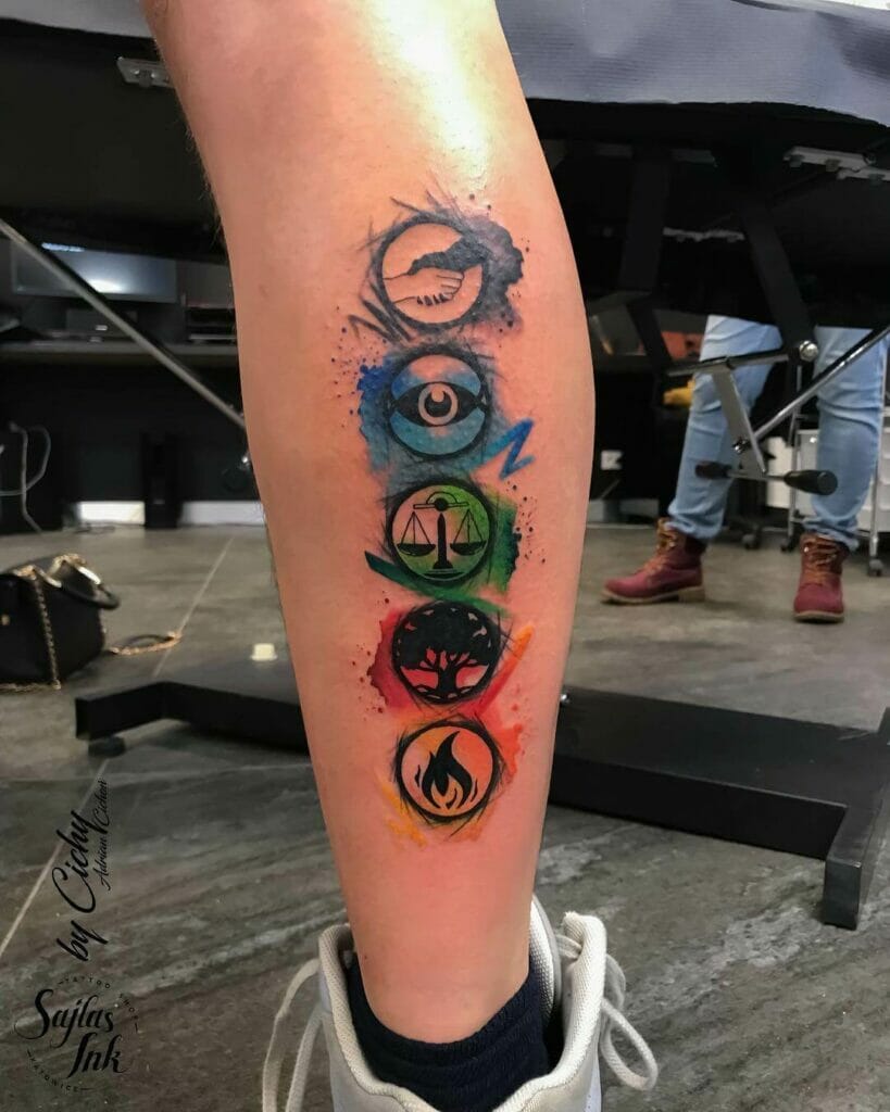 Symbolic Divergent Tattoo