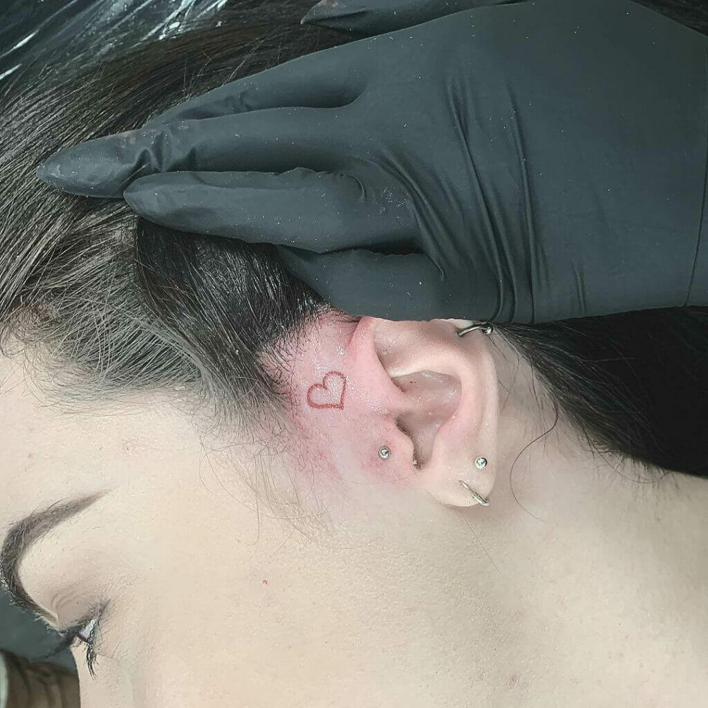 Small Heart Tattoo On Face