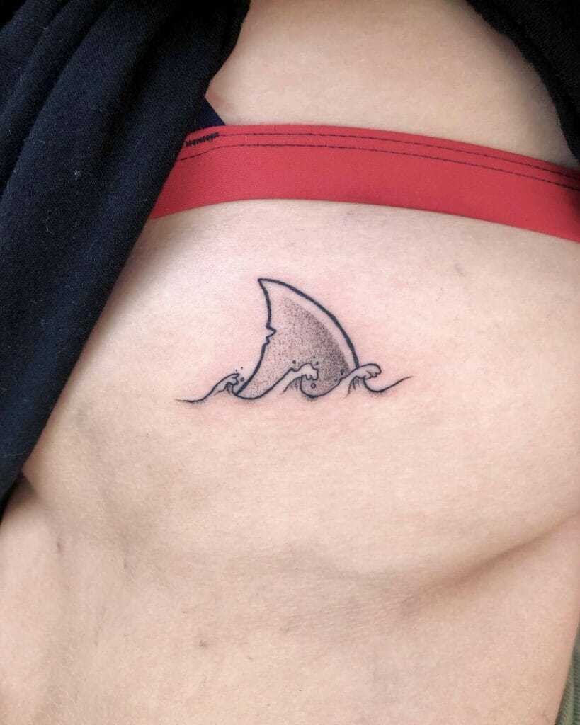 Shark Fin Tattoo Design
