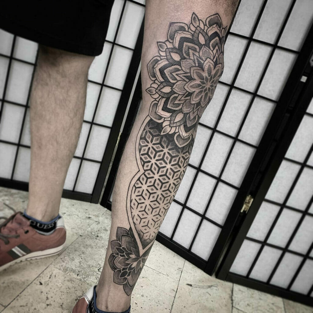 Brilliant And Single-Inked Black Mandala Tattoo