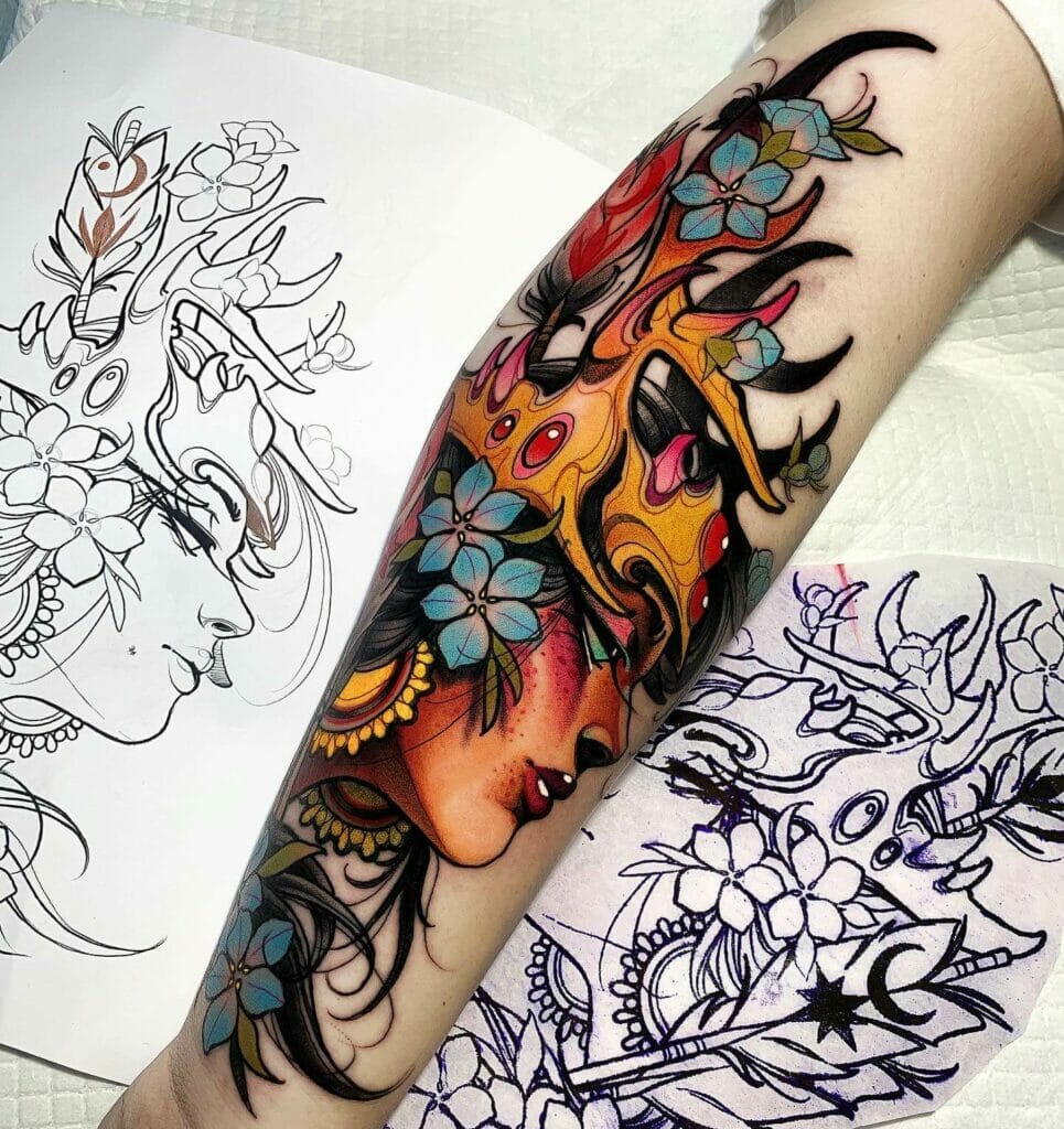 Crown Artemis Tattoo