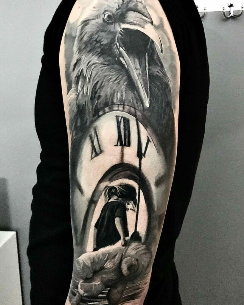 End Of Time Black And Grey Tattoos