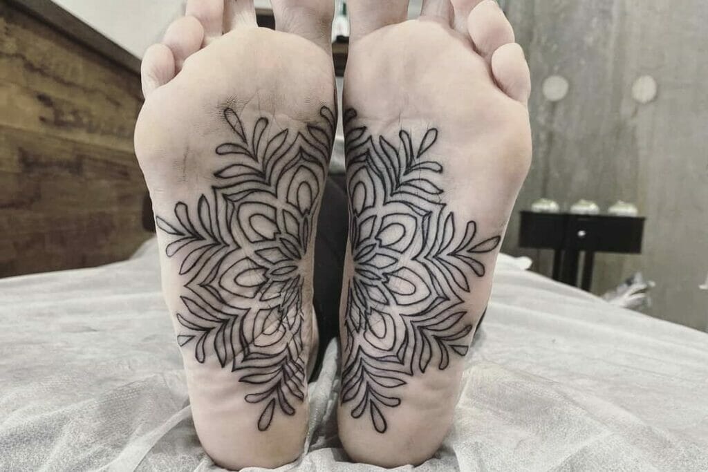 How A Bottom Of The Foot Tattoo Heals - YouTube
