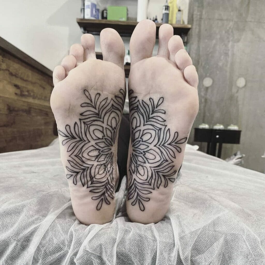 Walk By Faith Foot Tattoo