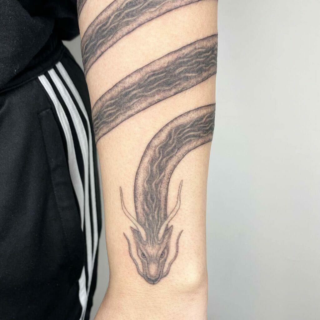 Simple Design Small Dragon Tattoo
