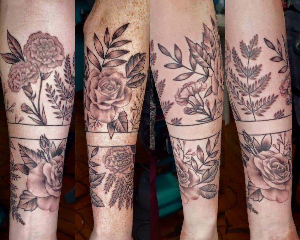 Rose Armband Tattoo Design
