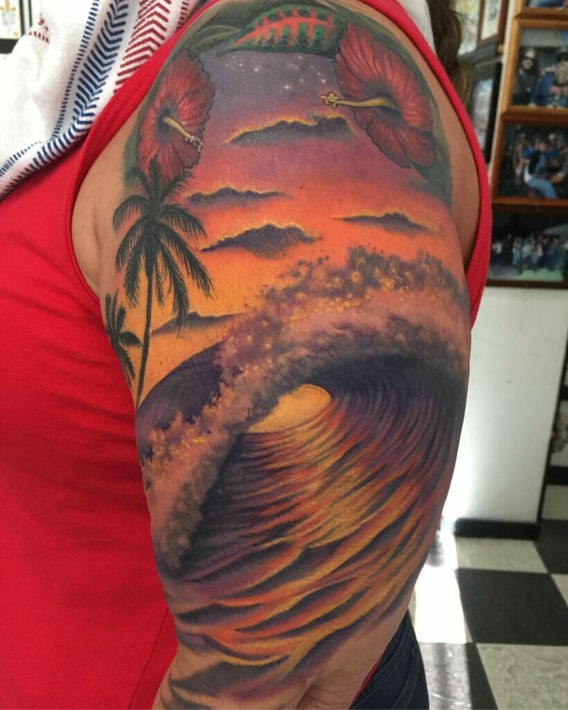Aesthetic Tropical Tattoo