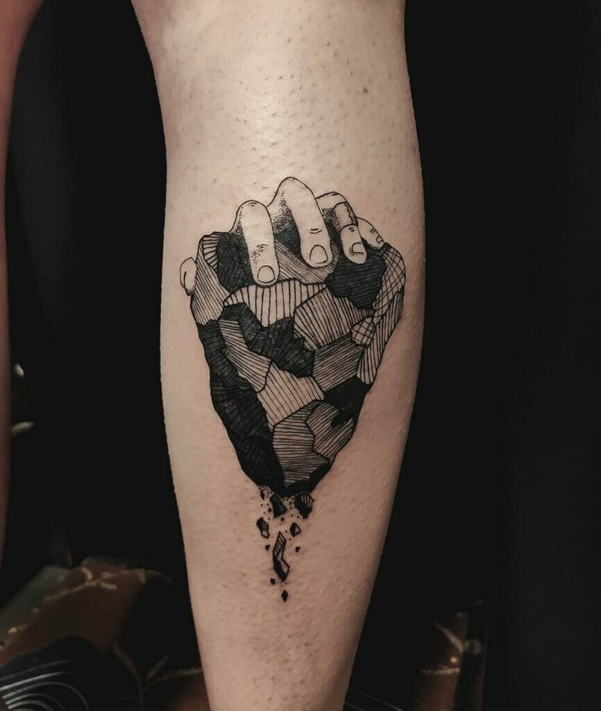 The Bouldering Or Rock Climbing Tattoos Of Overcoming Hardships