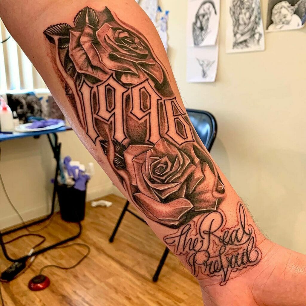 The Real Prevail 1996 Tattoo With Black Roses