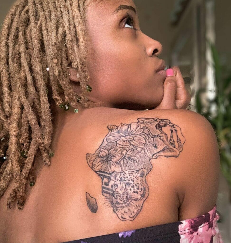African Lioness Tattoo