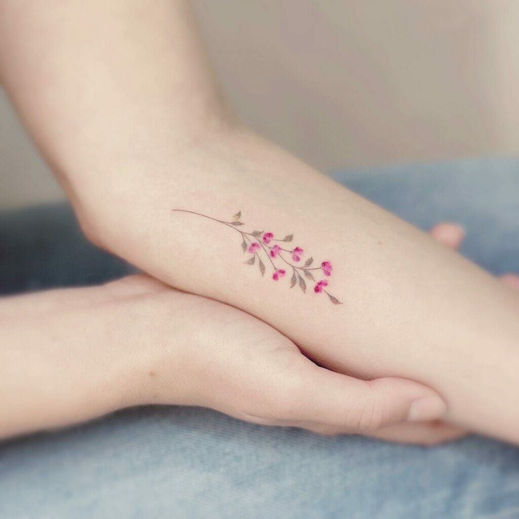 Adorable And Radiant Wildflower Tattoo Design