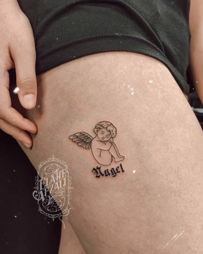 Angel Name Tattoo