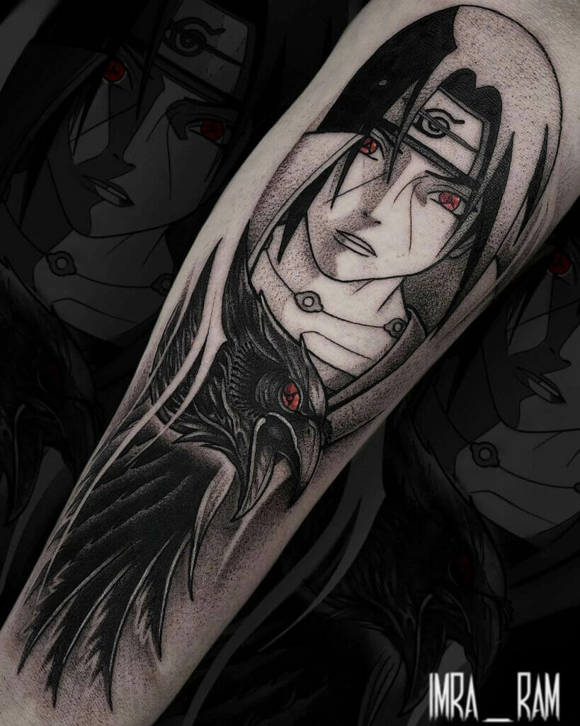 Itachi Uchiha Crows Tattoo