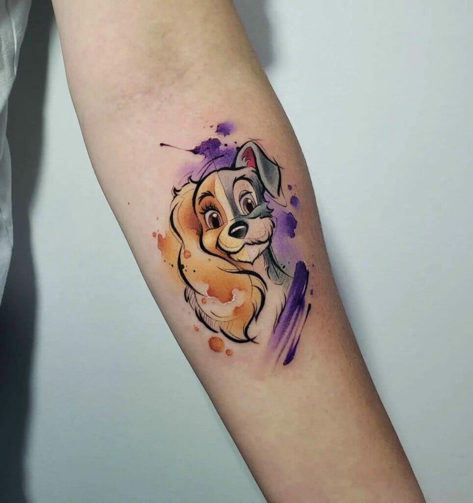 Watercolor Half Sleeve Forearm Tattoo