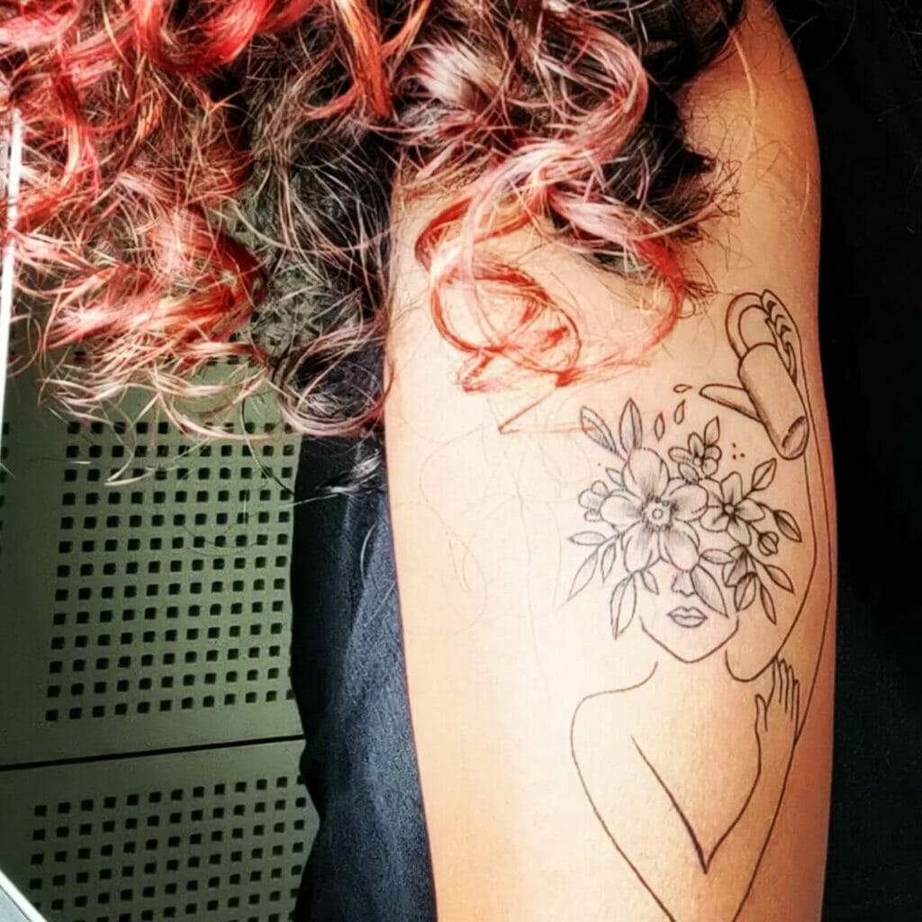 Gorgeous Ornate Flower Head Tattoo Design