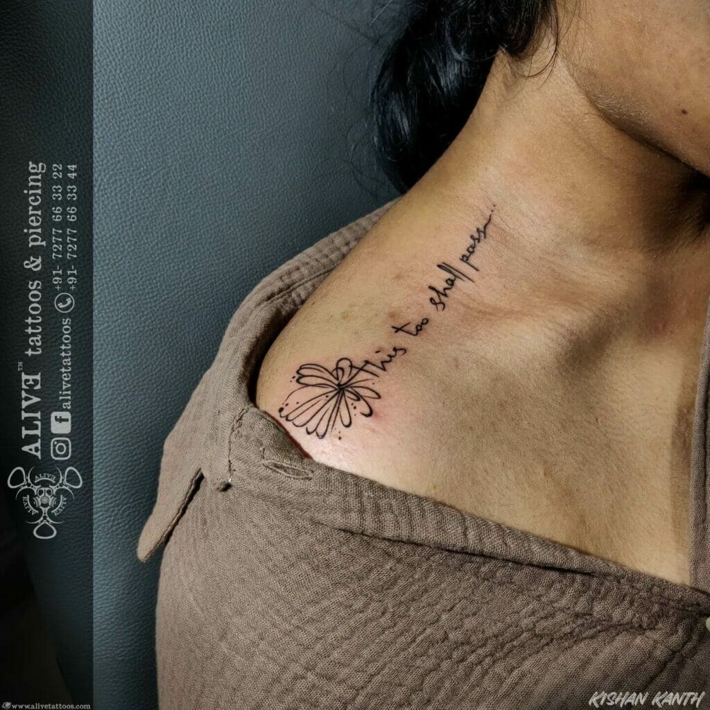 Flower Shoulder Tattoo Design