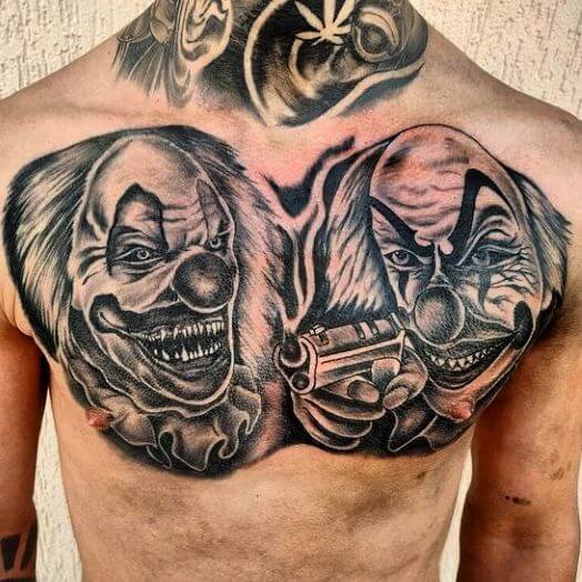 Clown Cholo Gangster Tattoo