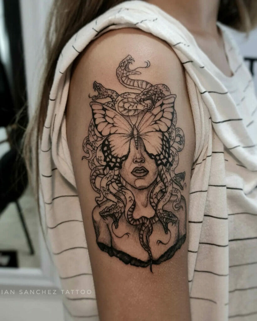 Small Medusa Tattoo For Girls