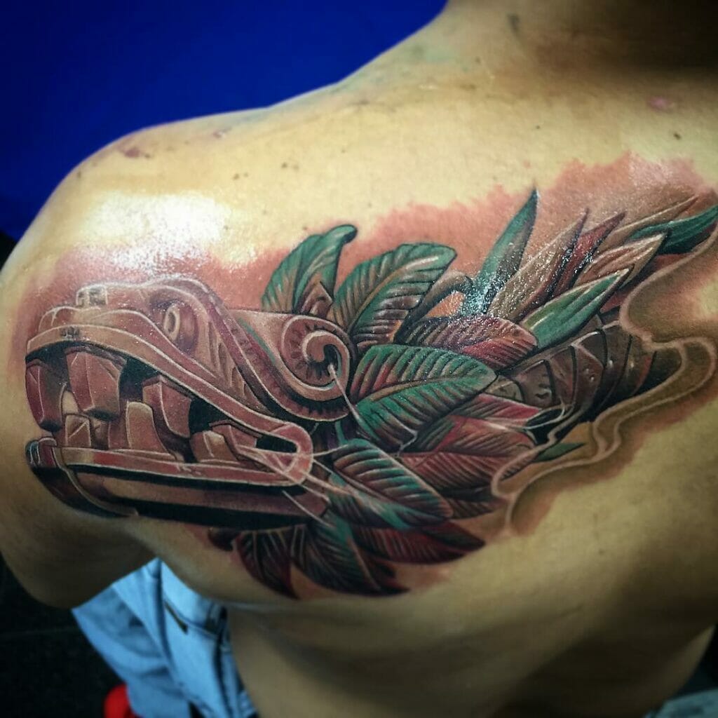 Aztec Serpent Tattoo