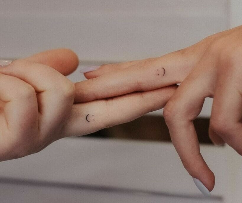 Finger Dot Tattoo