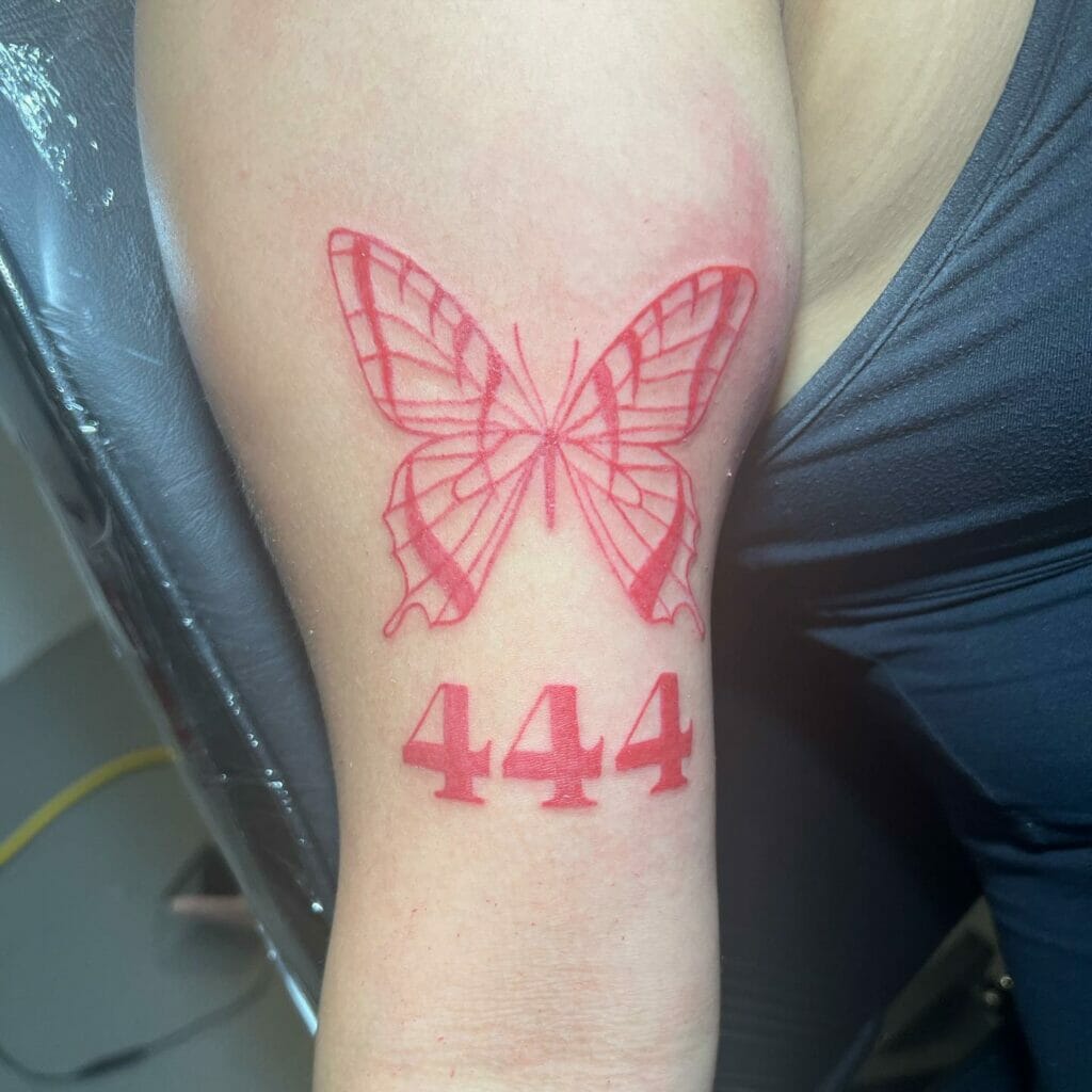 Butterfly 444 Tattoo