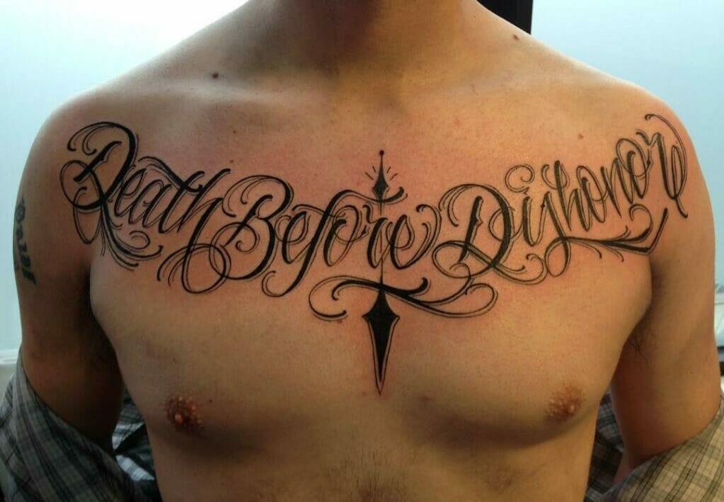101 Best Chest lettering tattoo Ideas That Will Blow Your Mind! - Outsons