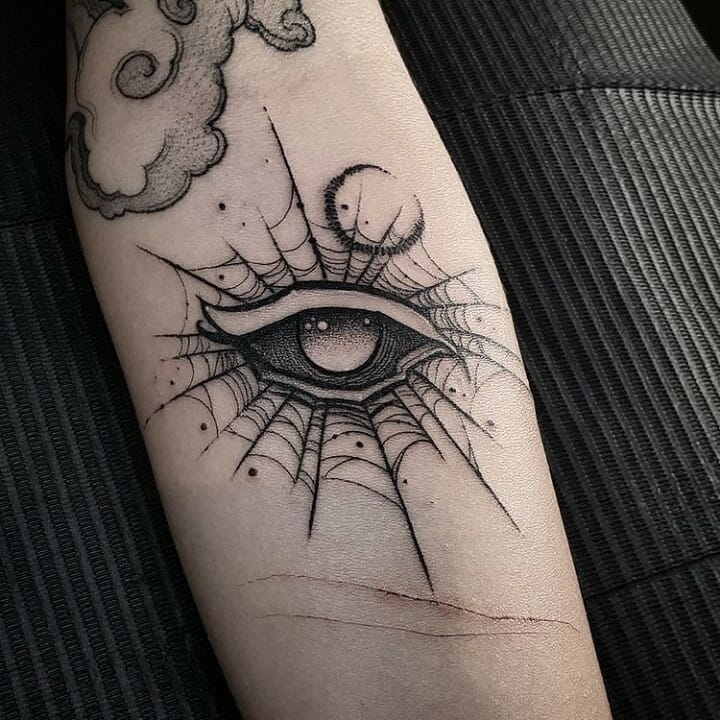 Eye Tattoo On Hand