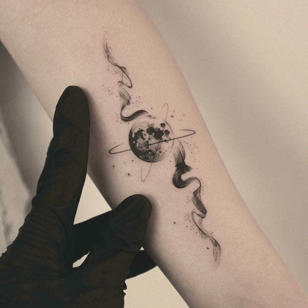 Cosmic Scar Tattoo Design
