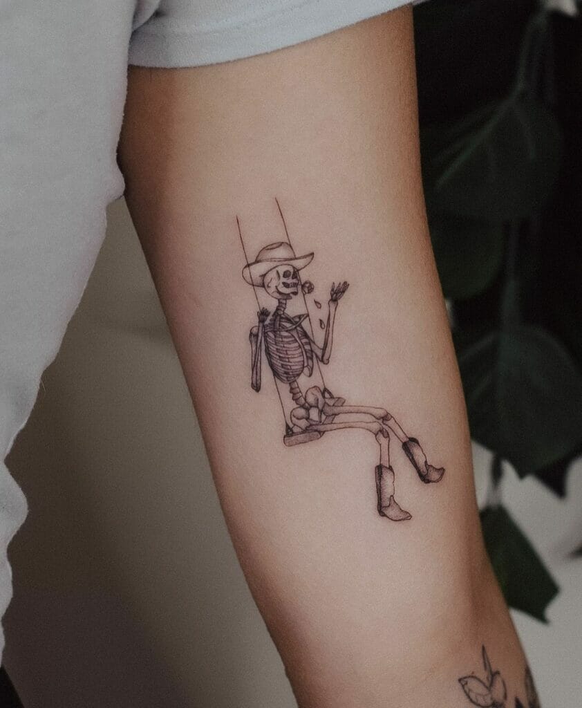 Cowboy Skeleton Tattoo Designs