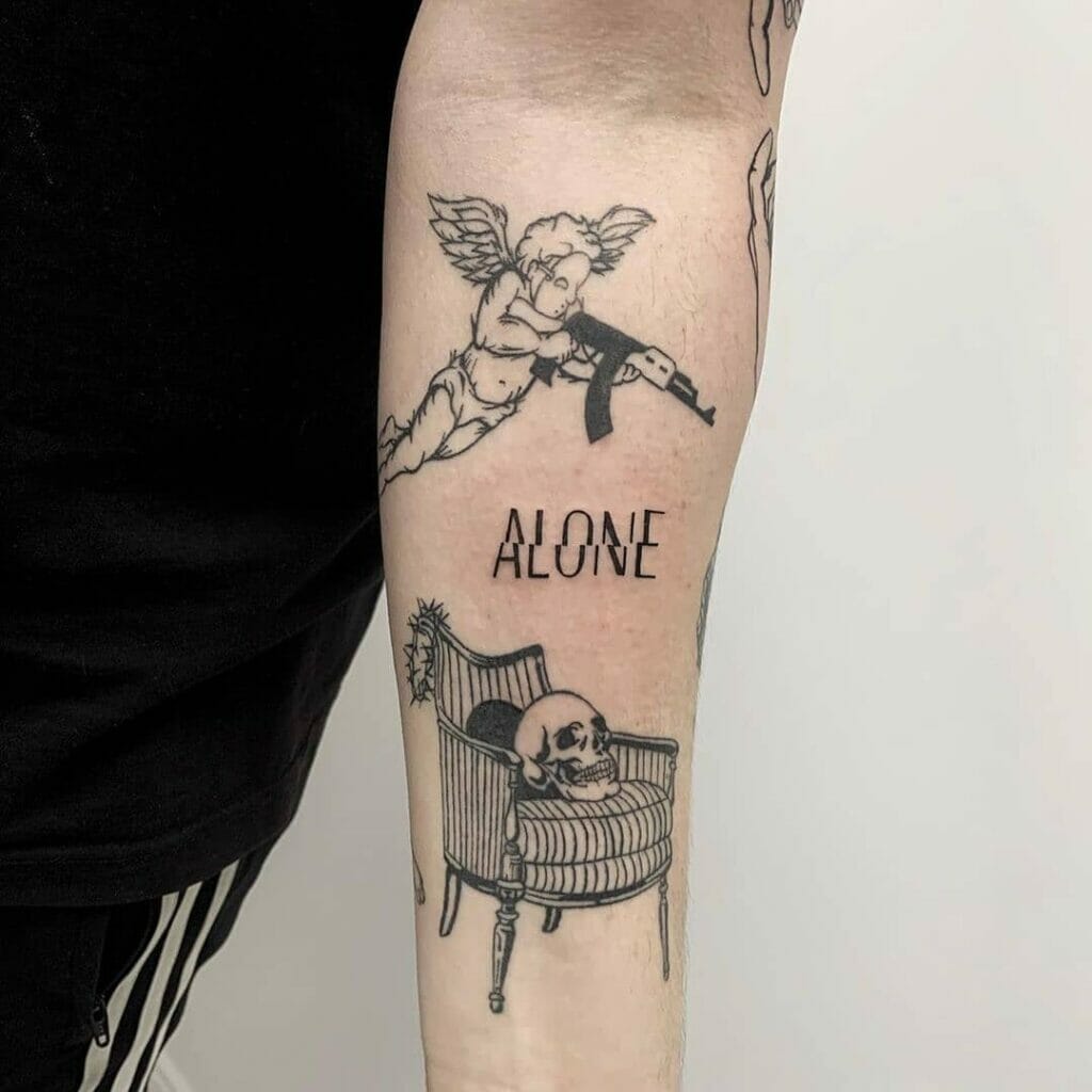 Lonely devil by tattooist weepandforfeit  Tattoogridnet