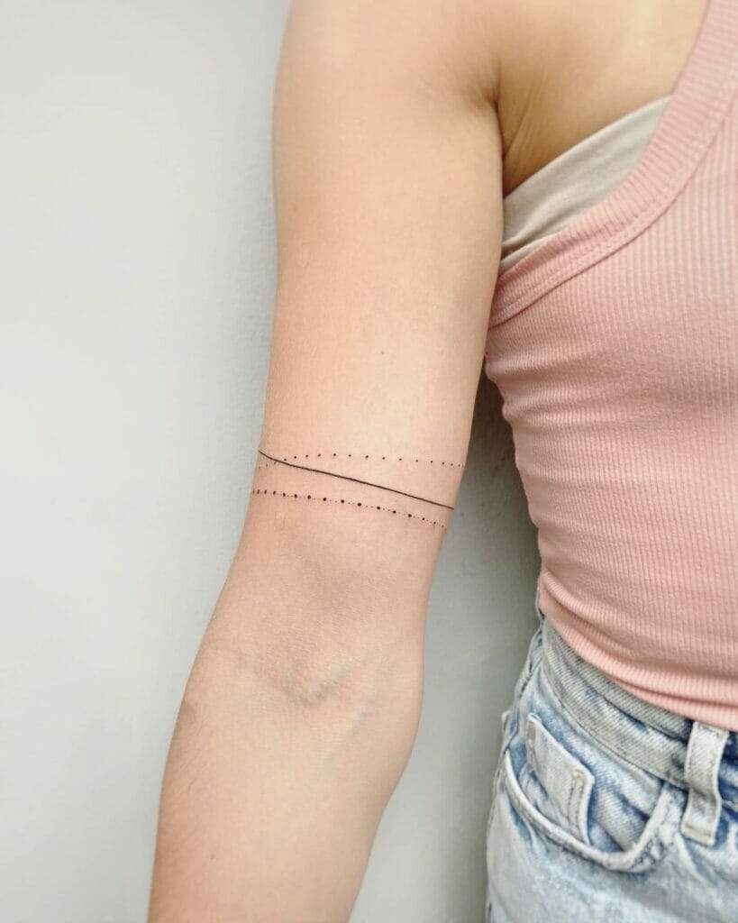 Dot Work Armband Tattoo
