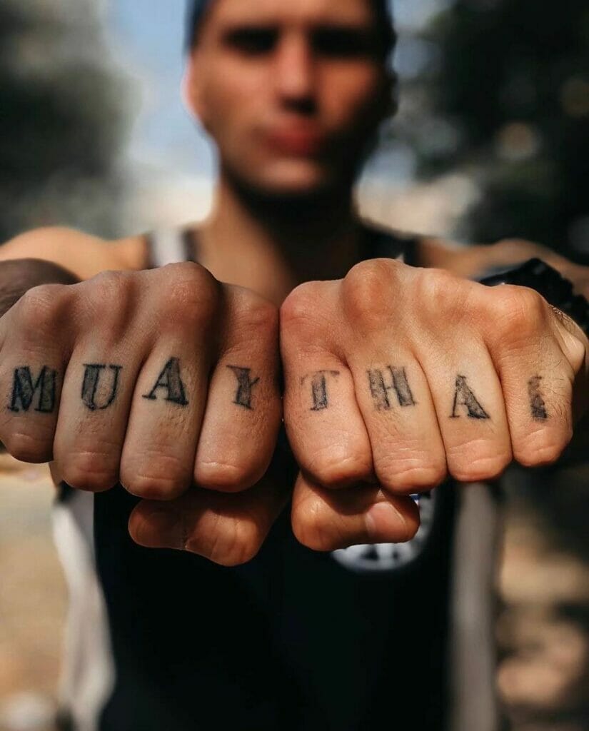 Finger Muay Thai Tattoos