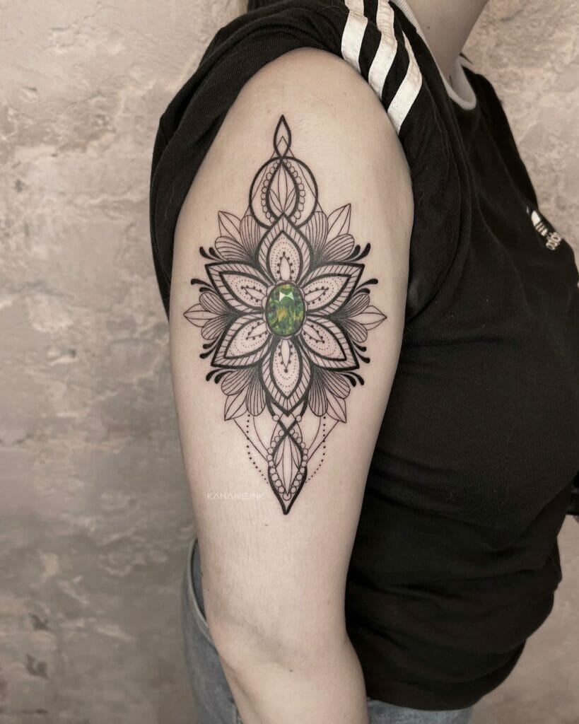 Mandala Quarter Sleeve Tattoo