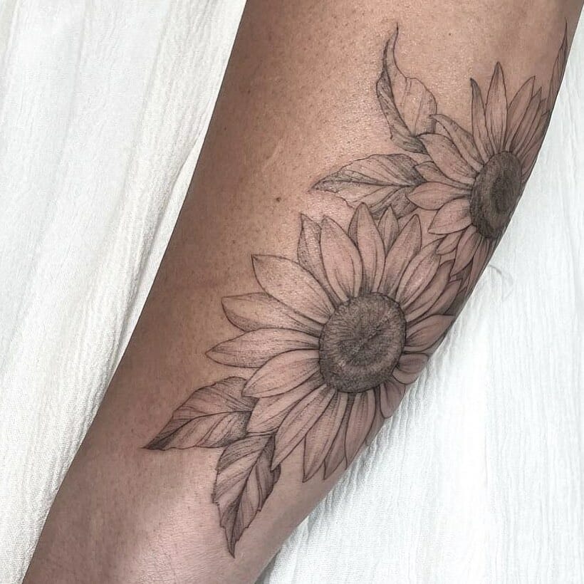 Floral Scar Tattoo Design