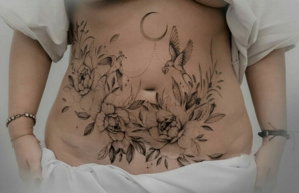 20 Attractive Stomach Tattoo Designs for Men and Women! | Belly button  tattoos, Tattoos to cover scars, Stomach tattoos women