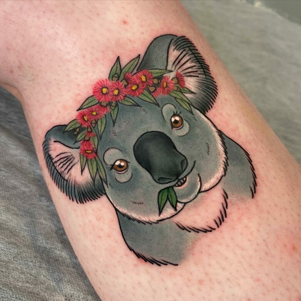 Koala Head Tattoos